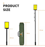 Telescopic pole light camping