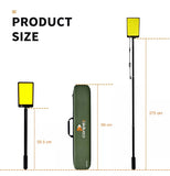Telescopic pole light camping
