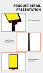 Telescopic pole light camping